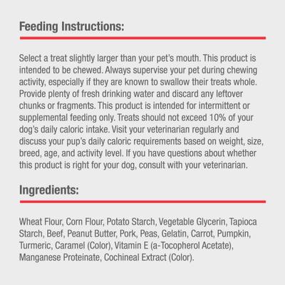 Triple Flavor Swirlz Dog Chews, 25 count