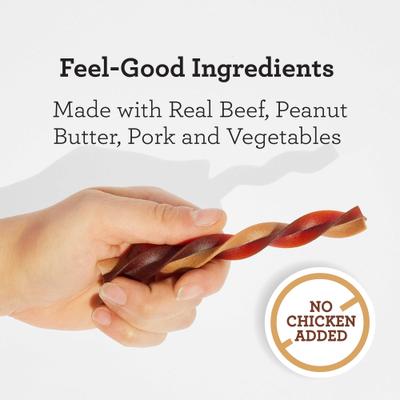 Triple Flavor Swirlz Dog Chews, 25 count