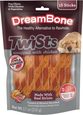 Twists Chicken Dog Chews, 15 count