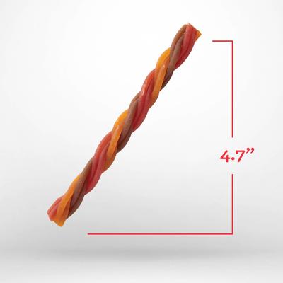 Triple Flavor Twisties Dog Chews, 25 count