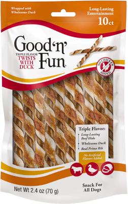 Triple Flavor Twist Sticks Pork, Beef & Chicken Dog Treat Chew, 35 count