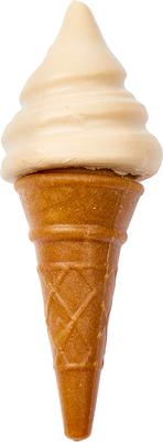 Waffle Cone Vanilla & Peanut Butter Dog Chew Treat, 2 count