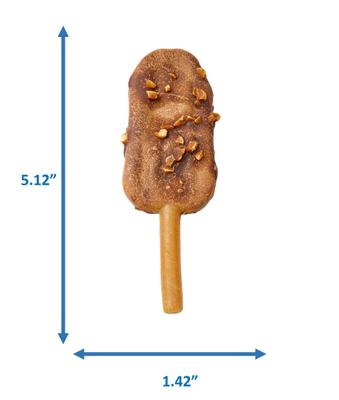 Choccy Lollies Peanut Butter & Chocolate Dog Chew Treat, 2 count
