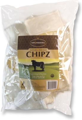White Chips Dog Rawhide Treats, 1-lb bag