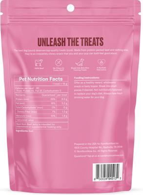 Golosinas de carne seca para perros, bolsa de 4 oz