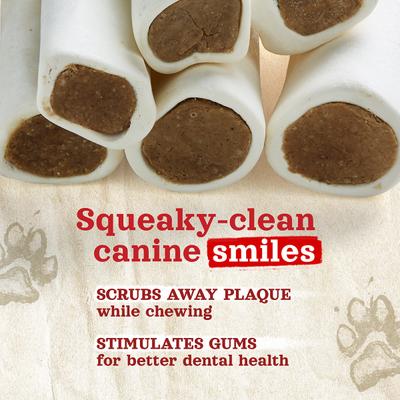 Peanut Butter Filled Bone Dog Chews, 5 to 6-in, 10 count