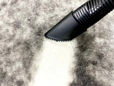 Fur Eel Pet Fur Remover Vacuum Attachment & Rigid/Shop-Vac Adapter Kit, Black