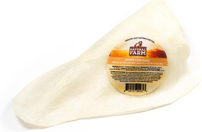 Natural White Cow Ears Dog Chews, 60 count