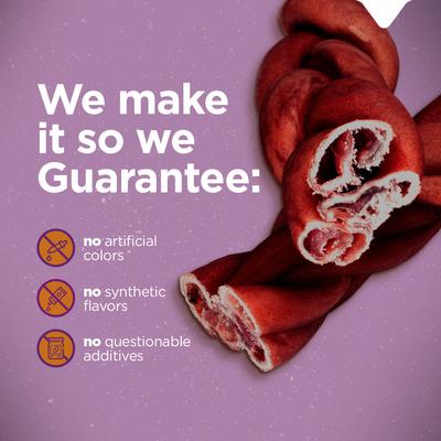 6-inch Braided Super Collagen Dog Chew Treats, 5 count