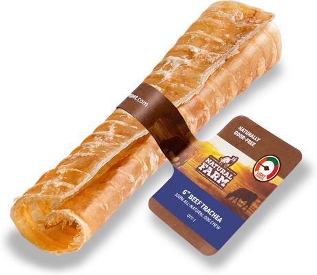 Beef Trachea Dog Chews, 6-in, 20 count