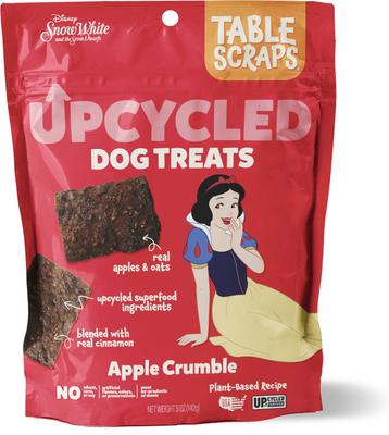 Snow White Apple Crumble Plant-Based Recipe Upcycled Dog Treats, 5-oz bag