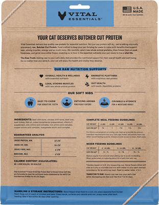 Freeze-Dried Raw Beef & Chicken Entree & Mixer Soft Nibs Cat Food, 12-oz bag