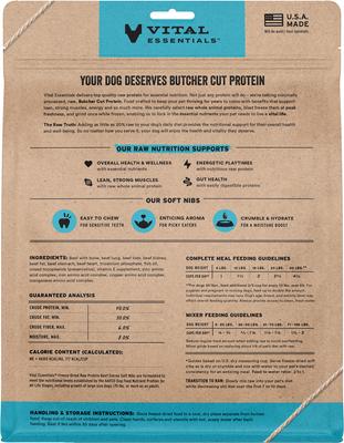 Freeze-Dried Raw Beef Entree & Mixer Soft Nibs Dog Food, 14-oz bag