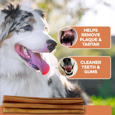 12-Inch Single Ingredient High Protein & Rawhide-Free Bully Sticks Dog Chews, 2 count