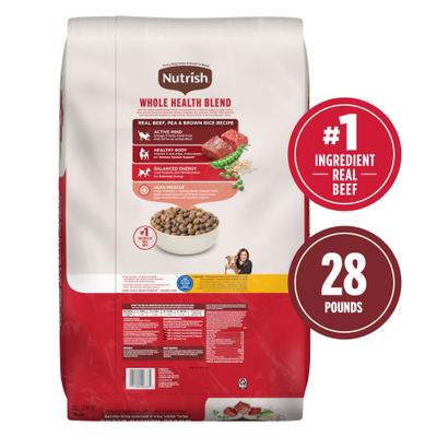 Paquete: Alimento seco con receta de carne de res, guisantes y arroz integral Rachael Ray Nutrish + Alimento enlatado con carne de res y calabaza para perros