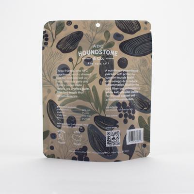 Golosinas liofilizadas para perros Mussel Crunch, con arándanos y algas marinas, bolsa de 2 oz