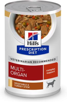 Multi-Organ Support Turkey & Vegetable Stew Wet Dog Food, 12.5-oz can, case of 12