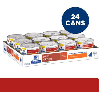 Alimento húmedo para gatos con pollo Multi-Organ Support, lata de 5.5 oz, caja de 24