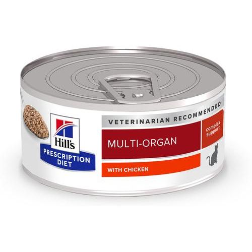 Alimento húmedo para gatos con pollo Multi-Organ Support, lata de 5.5 oz, caja de 24