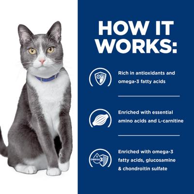 Brain Care + j/d Joint Care Salmon Dry Cat Food, 4-lb bag