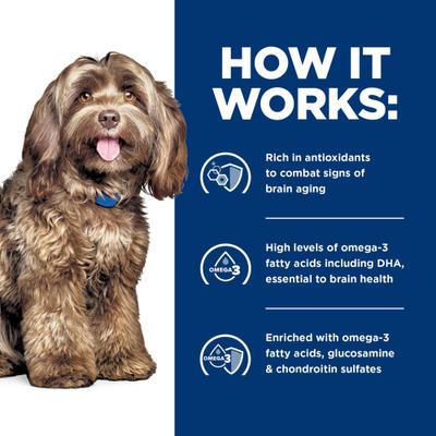 Brain Care + j/d Joint Care Rice & Turkey Wet Dog Food, 13-oz can, case of 12