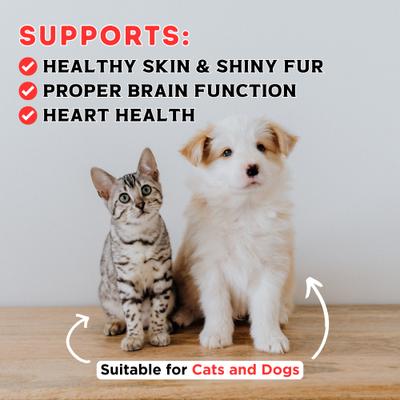 Wild Alaska Omega-3 Fish Oil Liquid Supplement for Dogs & Cats, 4-fl oz bottle