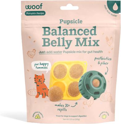 Golosinas para lamer Pupsicle Mix Pumpkin Balanced Belly para perros, bolsa de 5.5 oz