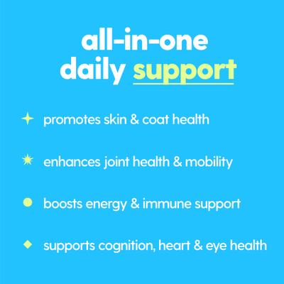 Multivitamínico líquido con sabor a tocino Superdaily para perros y gatos, botella de 113 ml