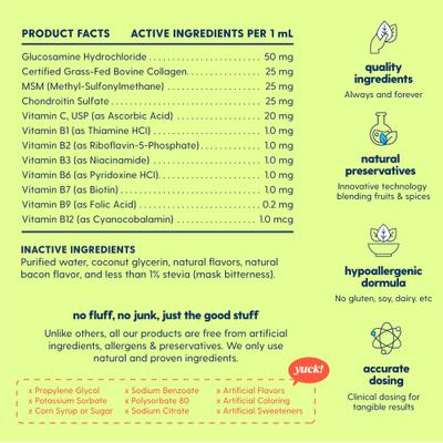 Superdaily Bacon Flavored Liquid Multivitamin for Dogs & Cats, 4-fl oz bottle