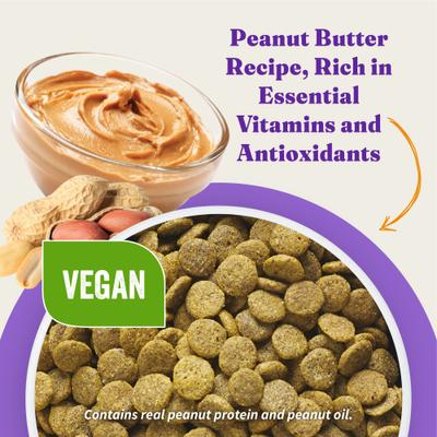 Holistic Plant-Based Adult Vegan Peanut Butter Recipe Dry Dog Food, 3.5-lb bag