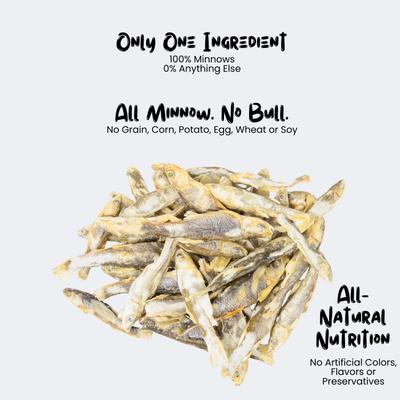Minnows Freeze-Dried Raw Dog & Cat Treats, Grain-Free, 1-oz bag