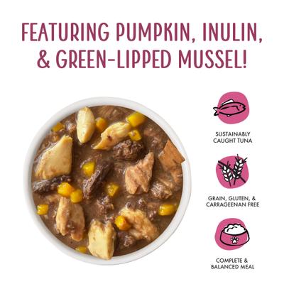 Senior Grain-Free Tuna & Salmon Formula in Gravy Wet Cat Food, 5.5-oz can, case of 8