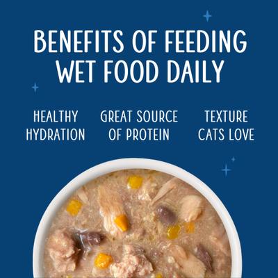 Senior Grain-Free Chicken & Tuna Formula in Gravy Wet Cat Food, 5.5-oz can, case of 8