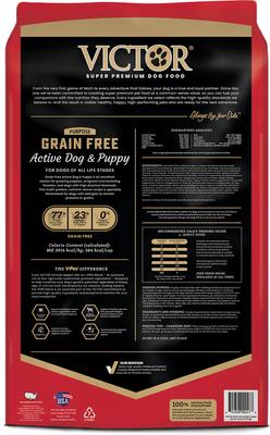 Grain-Free Active High Protein Dry Dog Food, 30-lb bag