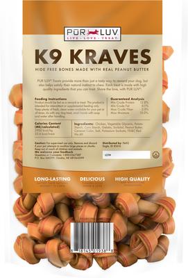 K9 Kraves Peanut Butter Dog Treats, 20 count