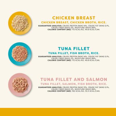 Limited Ingredient Variety Pack Selection in Broth Wet Cat Food, 2.47-oz can, case of 5