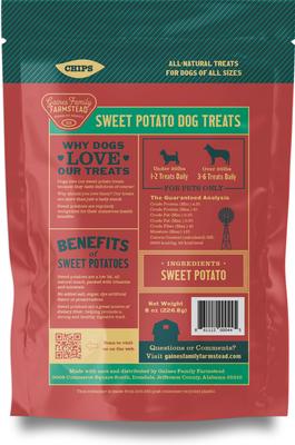 Sweet Potato Chips Single Ingredient Dog Chews, 8-oz bag