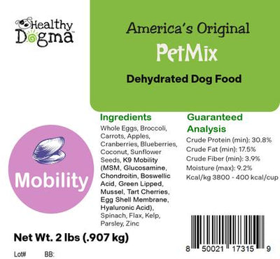PetMix Mobility Supplemental Dog Food, 2-lb bag