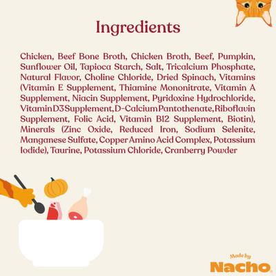 Flaked Chicken & Beef Recipe in Bone Broth Wet Cat Food, 3-oz can, case of 12