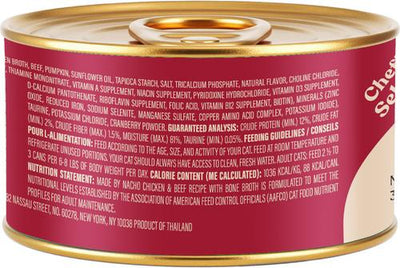 Flaked Chicken & Beef Recipe in Bone Broth Wet Cat Food, 3-oz can, case of 12