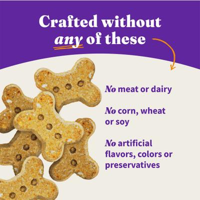 Plant-Based Dog Treats with Sweet Potato & Carrots, Vegan Dog Treats, 8-oz bag