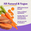 Plant-Based Dog Treats with Sweet Potato & Carrots, Vegan Dog Treats, 8-oz bag
