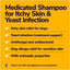 Medicated Dog Shampoo for Antibacterial Itchy Skin, Yeast Infection, Hot Spot & Allergy Relief with Hydrocortisone, 16-fl oz bottle