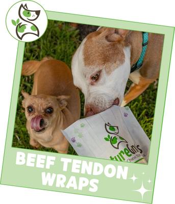 Beef Tendon Wraps Dog Chew Treats, 5 count
