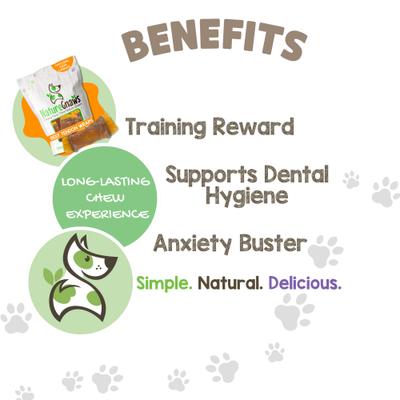 Beef Tendon Wraps Dog Chew Treats, 5 count