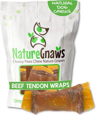 Beef Tendon Wraps Dog Chew Treats, 5 count