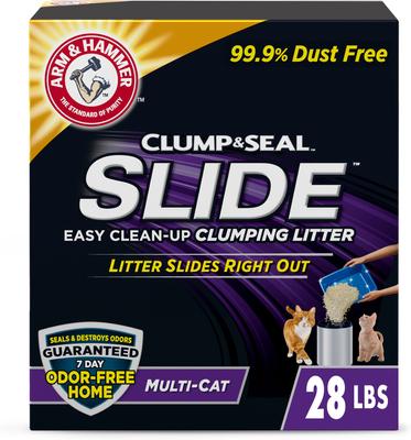 Bundle: Iams ProActive Health Indoor Weight & Hairball Care Dry Food + Arm & Hammer Litter Slide Multi-Cat Scented Clumping Clay Cat Litter