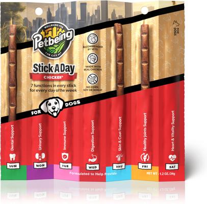 Stick a Day 7-in-1 Functions Daily Real Meat Supplement for Dogs, Mix, 28 count