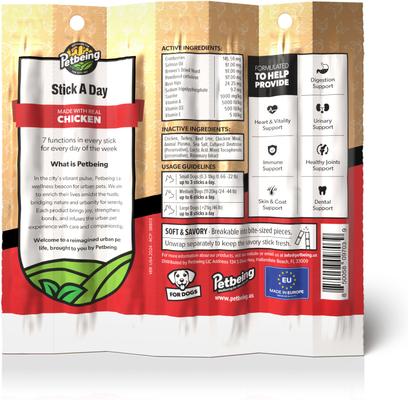 Stick a Day 7-in-1 Functions Daily Real Meat Supplement for Dogs, Mix, 28 count