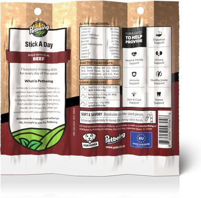 Stick a Day 7-in-1 Functions Daily Real Meat Supplement for Dogs, Mix, 28 count